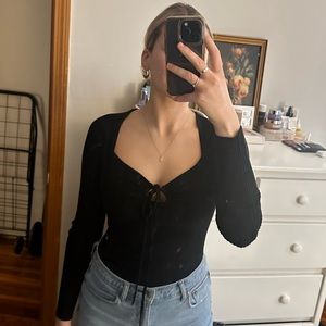 Abercrombie & Fitch - Black Sweater Bodysuit